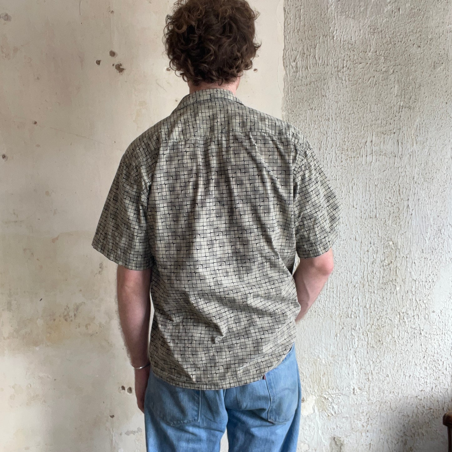 VTG Pierre Cardin Patterned Short Sleeve Button Up Shirt