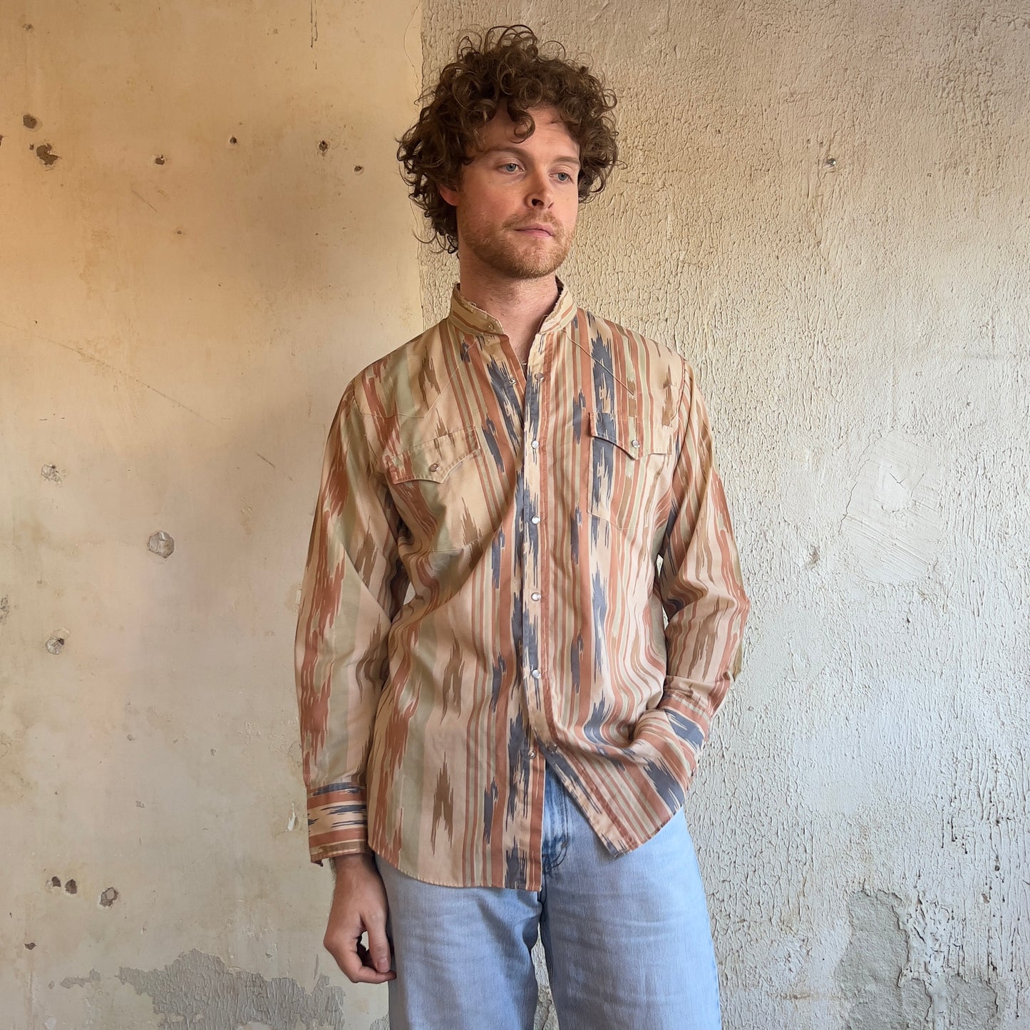 ELY Cattleman Earth Tone Pearl Snap