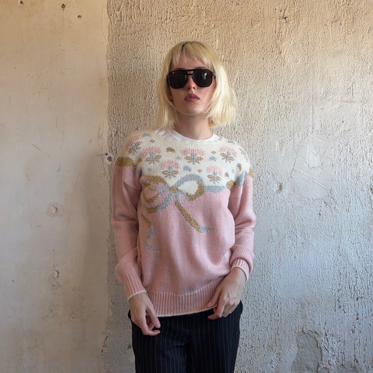 Dana Scott Bow Sweater M