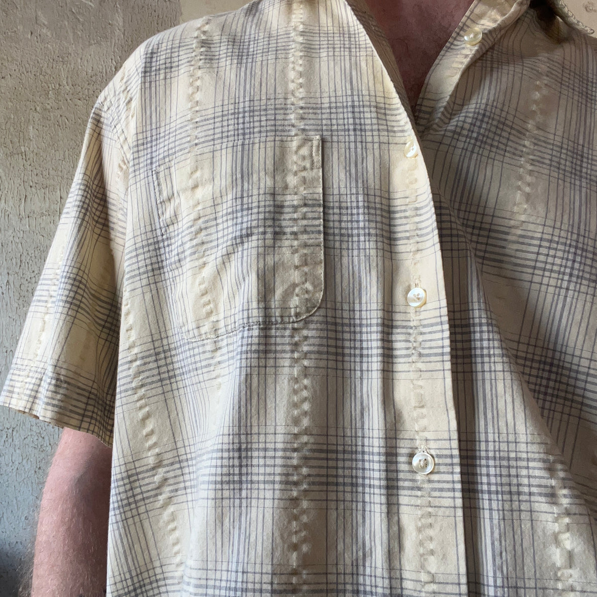 Van Heusen Yellow Short Sleeve Button Up