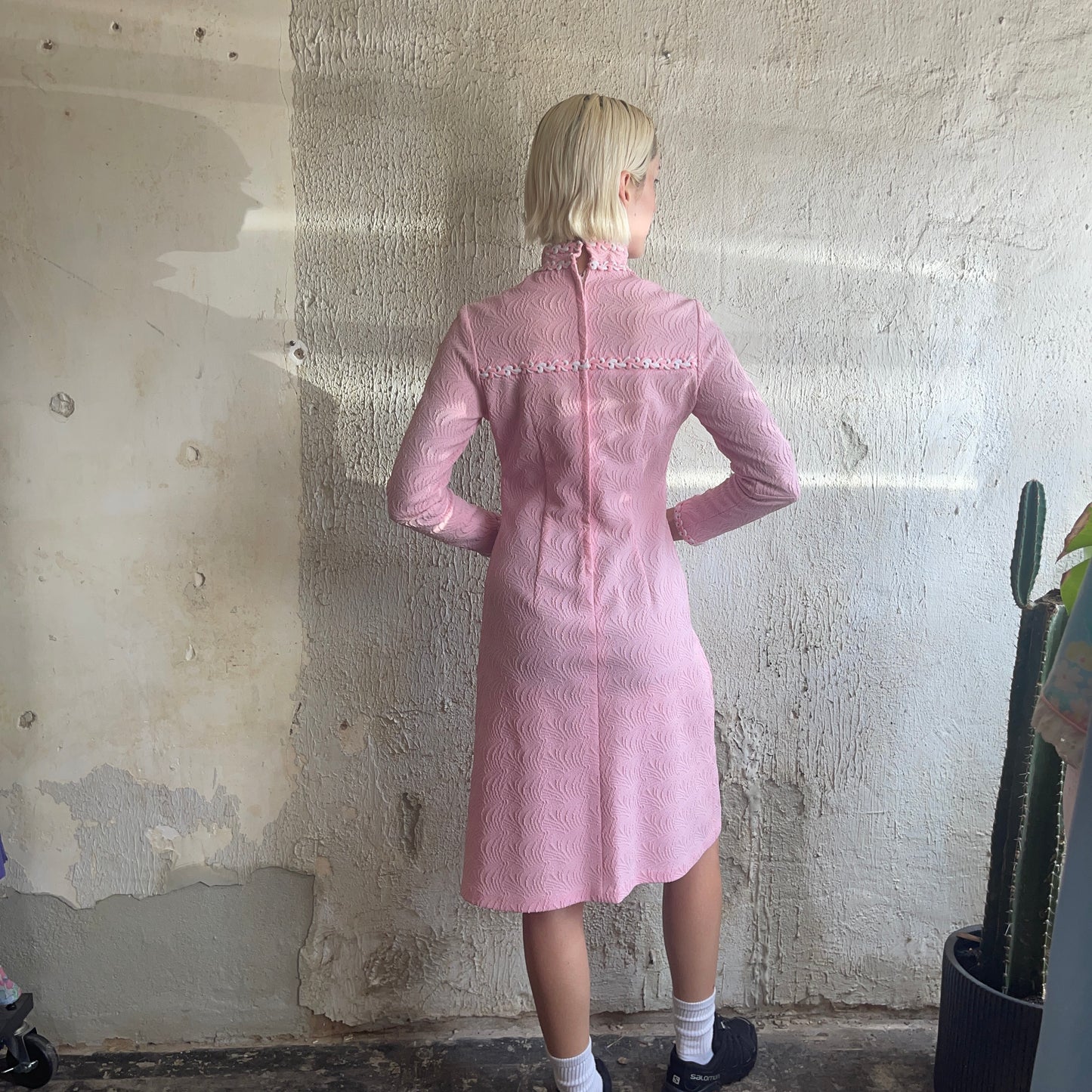 70’s Pink Longsleeve Dress XXS