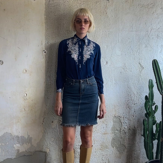 Jean Pencil Skirt