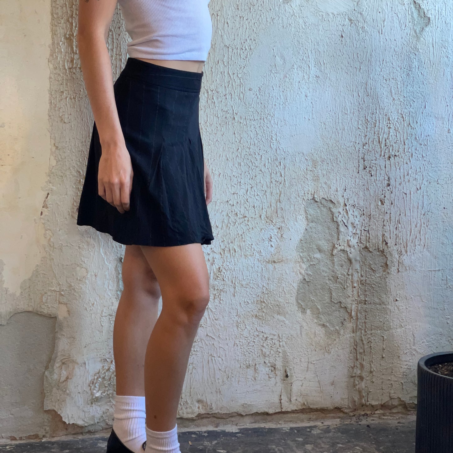 Pinstripe Skirt