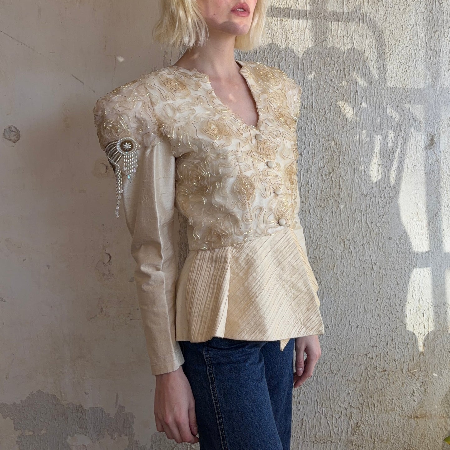 Vintage Chiarisse Textured Jacket S/M