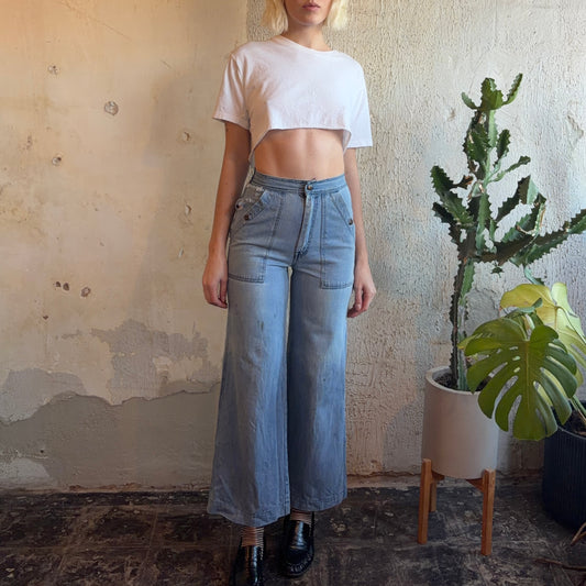 Distressed Vintage Pocket Jeans Sz. 2
