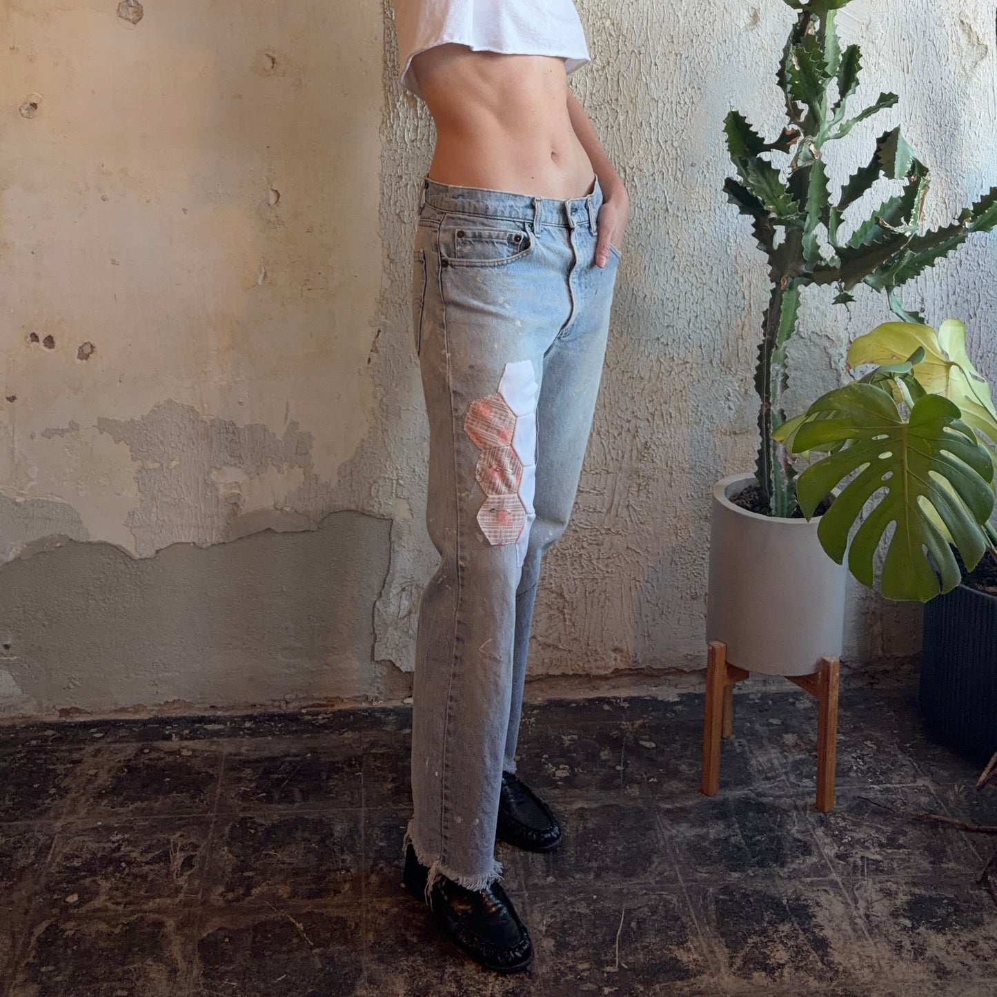 Patchwork Levi’s Sz. 6