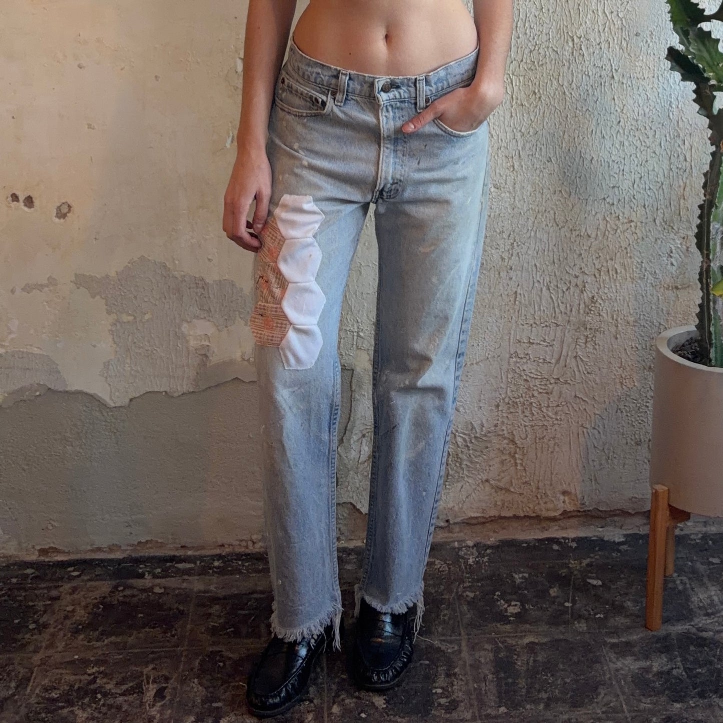 Patchwork Levi’s Sz. 6