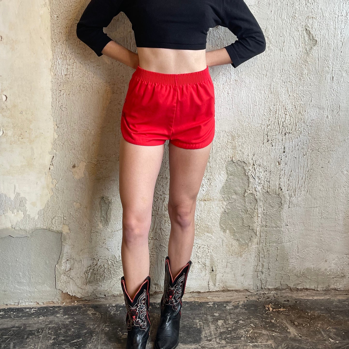 VTG COQUI Red Sporty Shorts XS