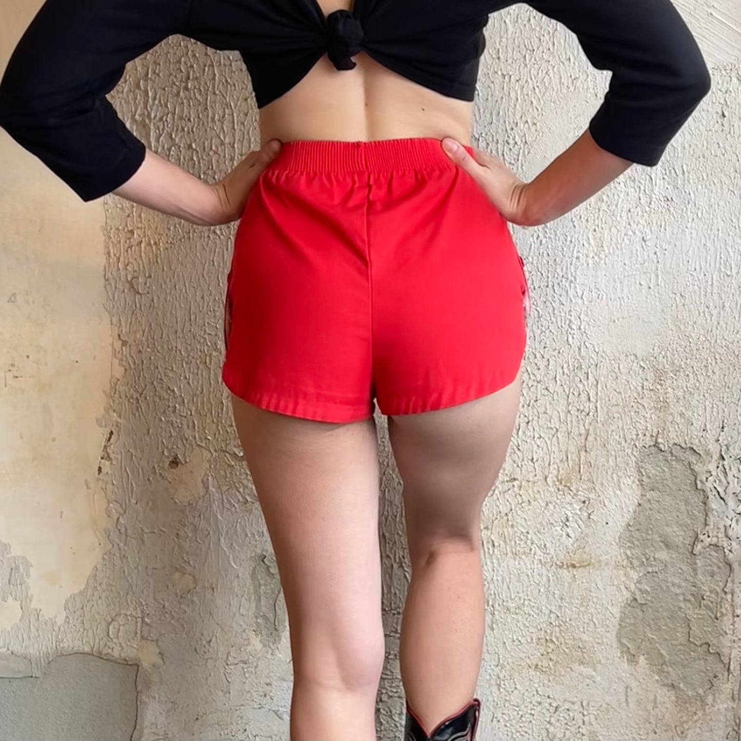 VTG COQUI Red Sporty Shorts XS