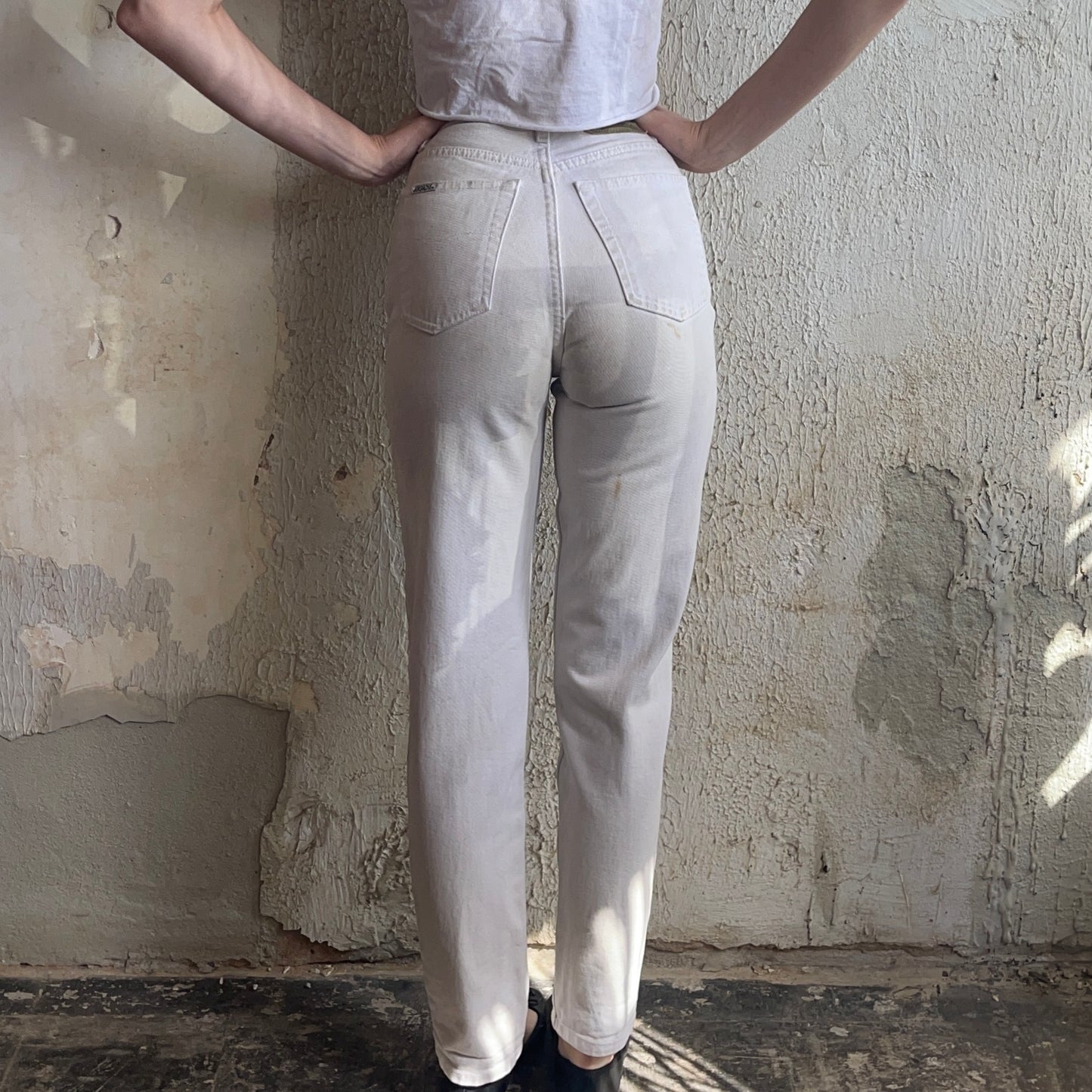VTG Jordache White Jeans Sz. 0