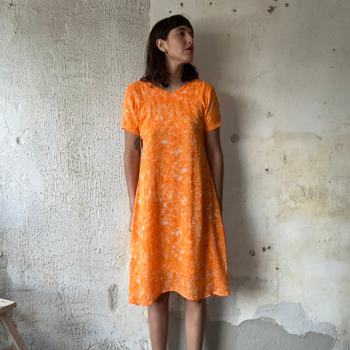 VTG. Summer Clementine Chiffon Dress S