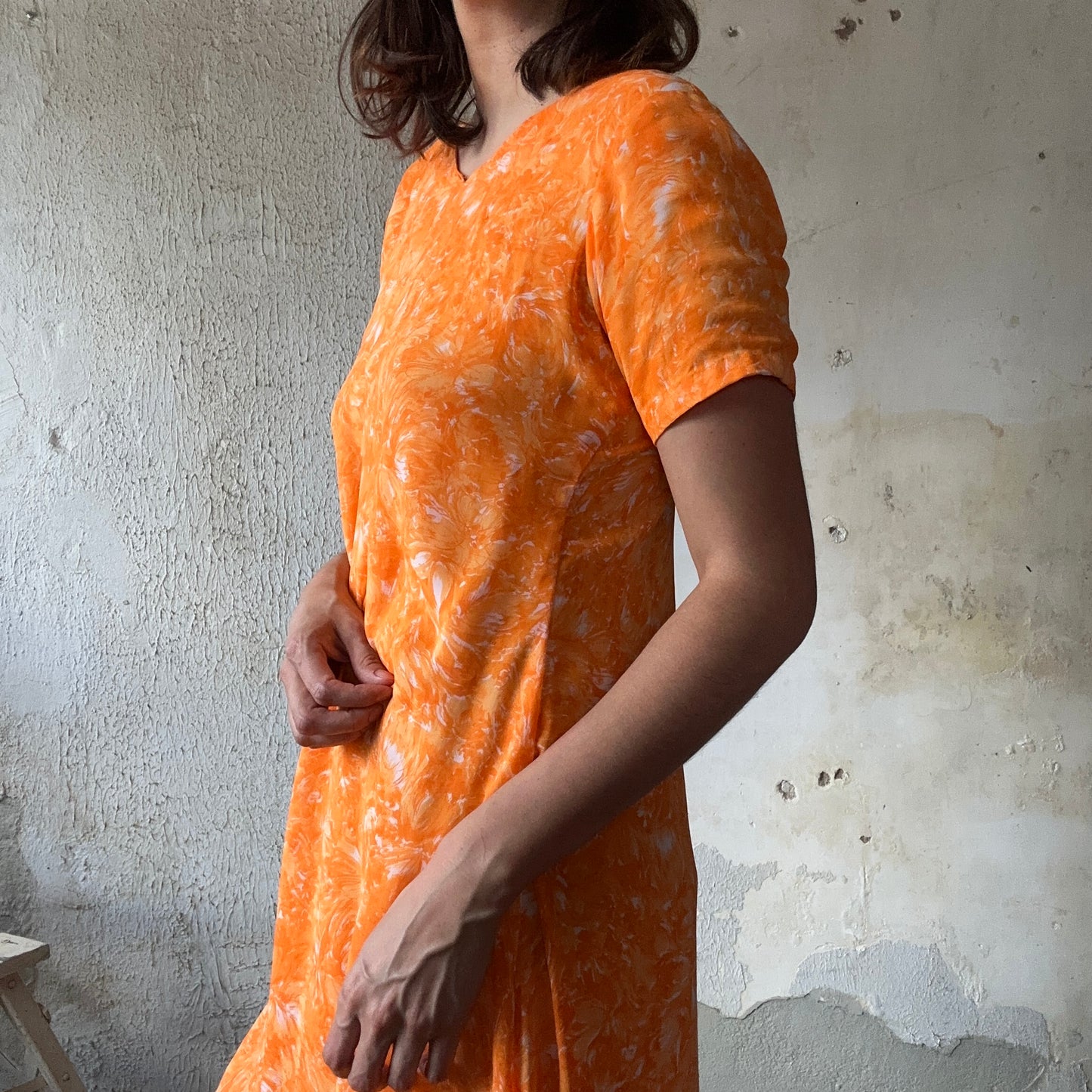 VTG. Summer Clementine Chiffon Dress S