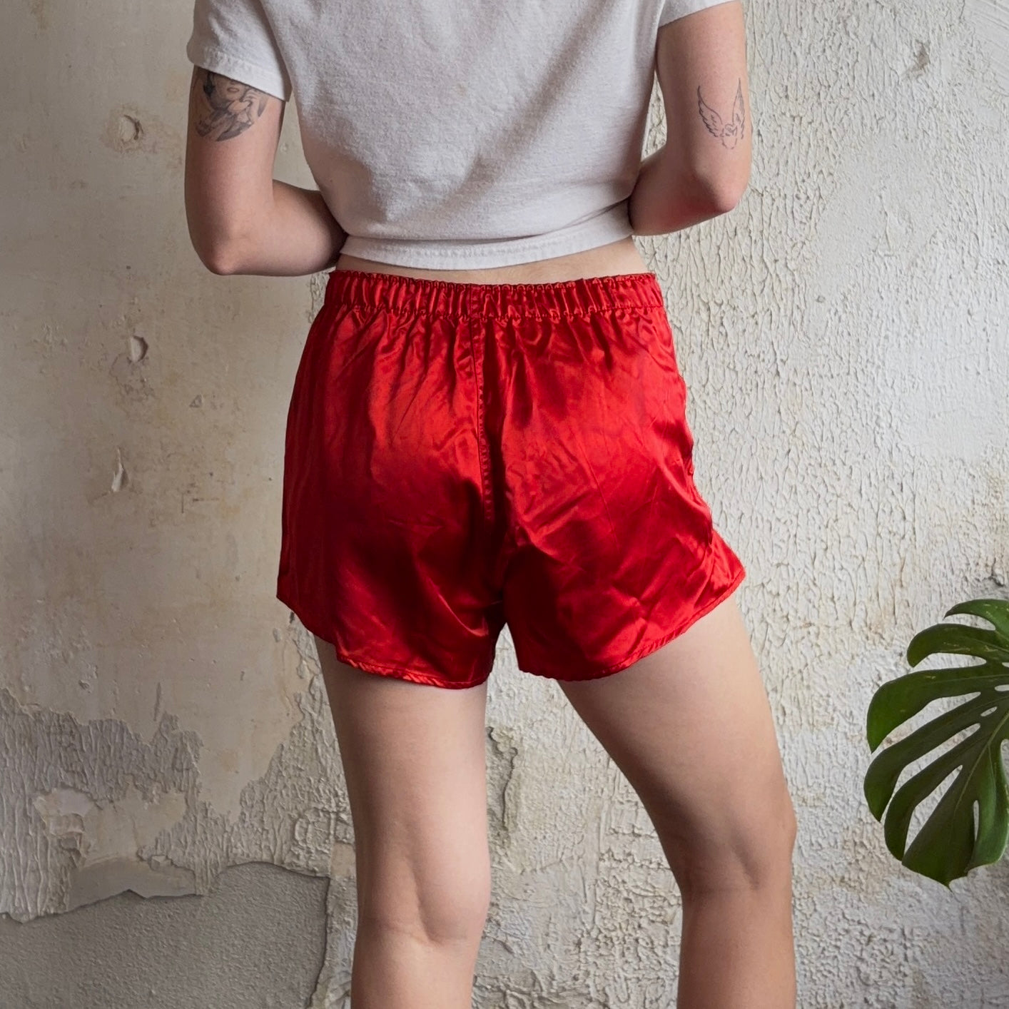 VTG Red Athletic Shorts S