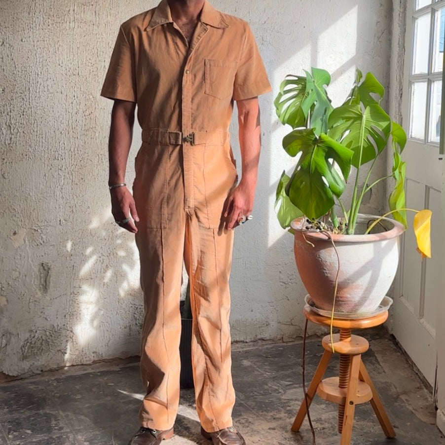 Lee Tan Corduroy Jumpsuit L
