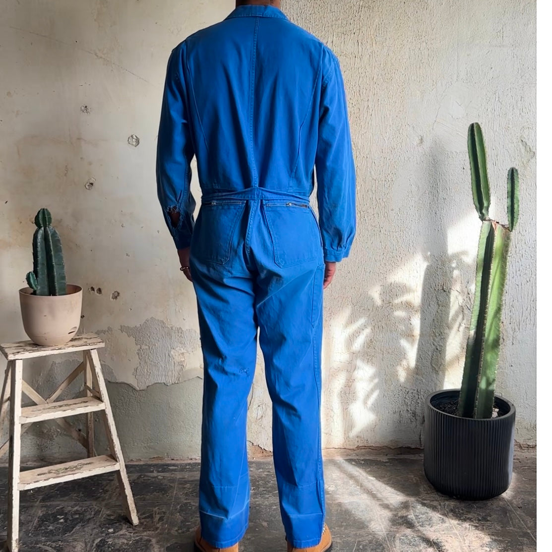 VTG Blue Workwear Jumpsuit XL