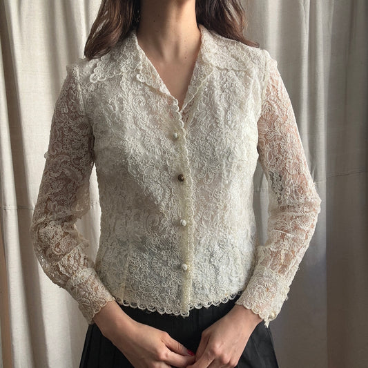 VTG Lace Blouse S
