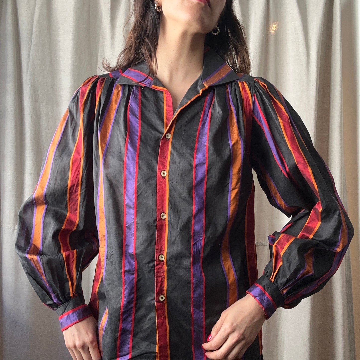 Jospeh Picone Striped Blouse M
