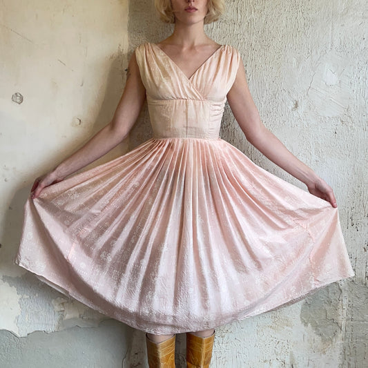 1950’s Pink Blush Dress XS