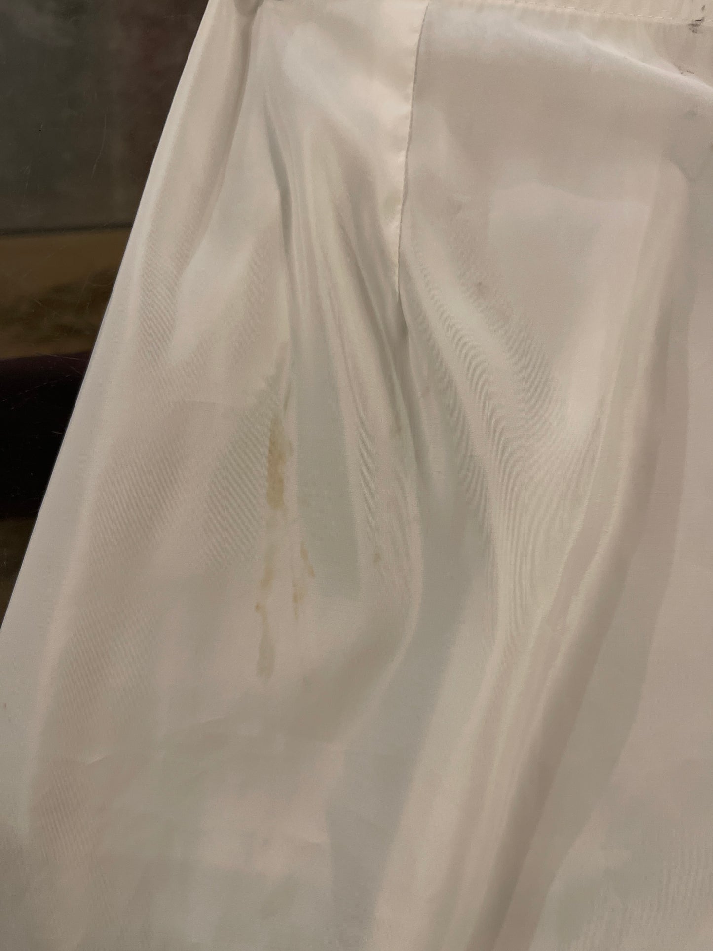 VTG White Slip Skirt S